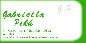 gabriella pikk business card